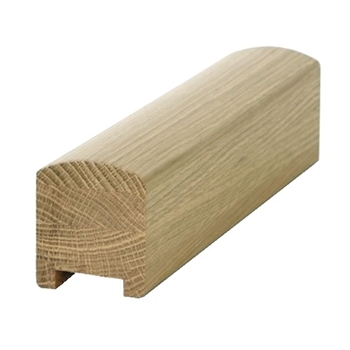 Oak Contemporary Handrail 3.0mtr - 41mm groove with infill Pat-800