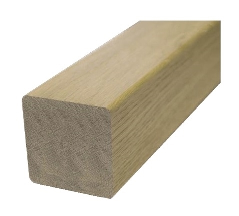 Oak Square Handrail 1.2mtr - Ungrooved