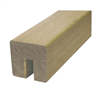 Oak Square Handrail  2.4mtr 8mm x 25mm Groove Glass Inc Infill Pat-598