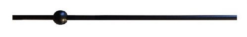 Iron Black Matt Sheen Cheshire Orb Round Landing Spindle