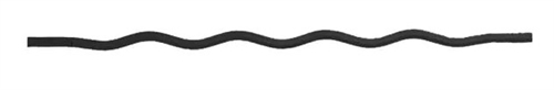 Iron Black Matt Sheen Cheshire Wavy Round Rake Spindle