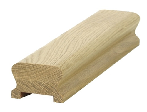 Oak LHR Handrail 3.0mtr 41mm groove with infill