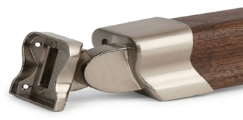 LHR Brushed Nickel Handrail Connector
