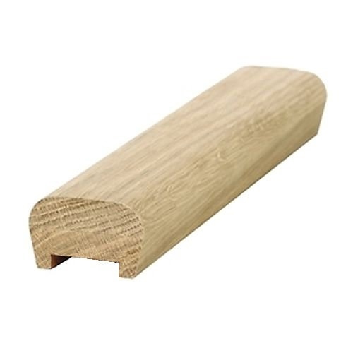Oak Modern Handrail 1.2mtr 41mm Groove Inc Infill Pat-21