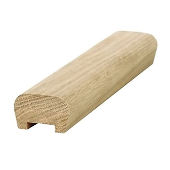 Oak Modern Handrail 3.0mtr 35mm Groove Inc Infill Pat-21