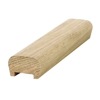 Oak Modern Handrail 3.9mtr 41mm Groove Inc Infill Pat-21