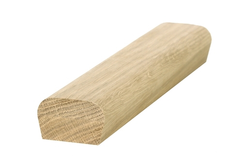 Oak Modern Handrail 3.9mtr Ungrooved For Glass Pat-21