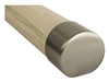 Mopstick Brushed Nickel Handrail End Cap