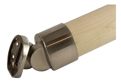 Mopstick Brushed Nickel Handrail Connector