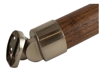 Mopstick Brushed Nickel Handrail Connector