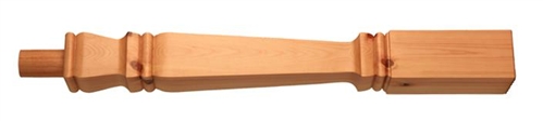 Pine Provincial Newel Post 220mm Head