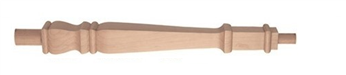 Hemlock Provincial Continuous Handrail Newel Post