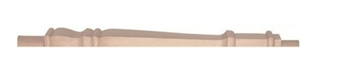 Hemlock Provincial Continuous Handrail Half Newel Post