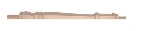 Hemlock Provincial Continuous Handrail Half Newel Post