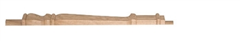 Oak Provincial Continuous Handrail Half Newel Post