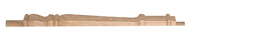 Oak Provincial Continuous Handrail Half Newel Post