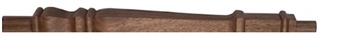Walnut Provincial Continuous Handrail Half Newel Post