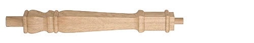 Oak Provincial Continuous Handrail Newel Post