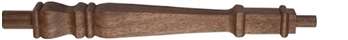 Walnut Provincial Continuous Handrail Newel Post