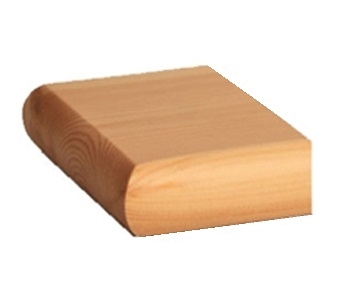 Pine Flat Newel Half Cap 120mm