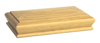 Oak Pyramid Newel Cap 180mm x 90mm