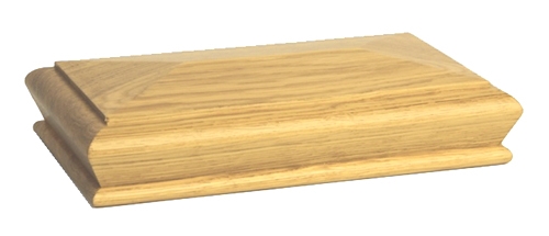 Oak Pyramid Newel Cap 180mm x 90mm