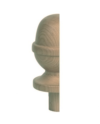 Hemlock Acorn Half Newel Cap 90mm