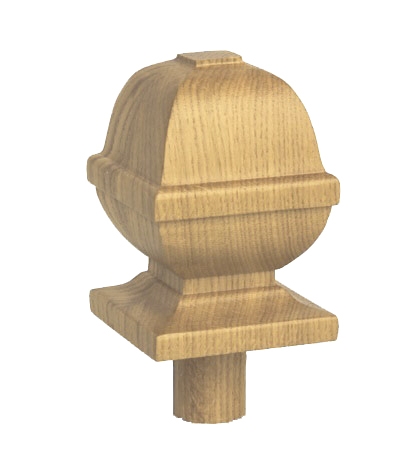 Oak Square Provincial Newel Cap 90mm
