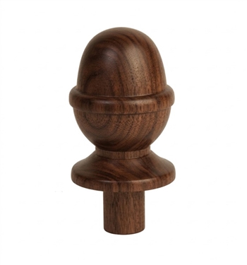 Walnut Acorn Newel Cap 90mm