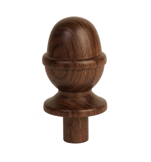 Walnut Acorn Newel Cap 90mm