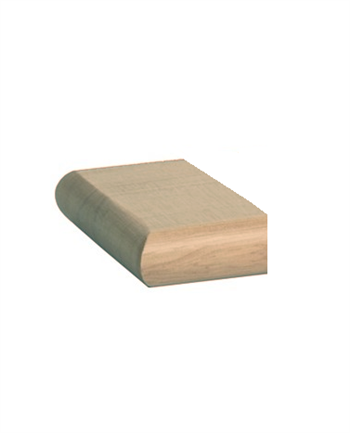 Hemlock Flat Newel Half Cap 90mm