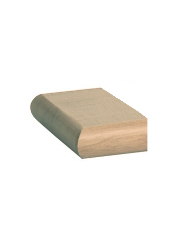 Hemlock Flat Newel Half Cap 90mm