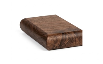 Walnut Flat Newel Half Cap 90mm
