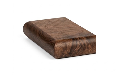 Walnut Flat Newel Half Cap 90mm