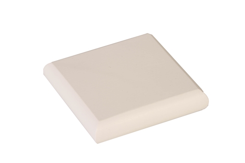 White Primed Flat Newel Cap 90mm