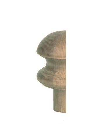 Hemlock Mushroom Half Newel Cap 90mm
