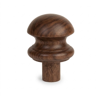 Walnut  Mushroom Newel Cap 90mm