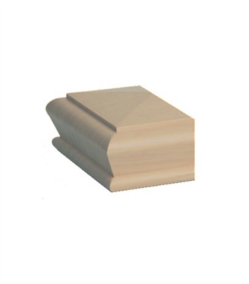 Hemlock Pyramid Newel Half Cap 90mm