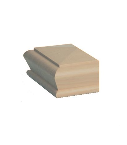 Hemlock Pyramid Newel Half Cap 90mm