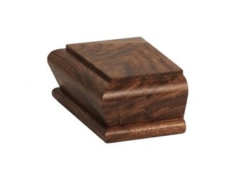 Walnut Pyramid Newel Half Cap 90mm