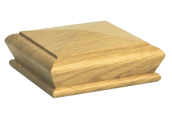 Oak Pyramid Newel Cap 90mm