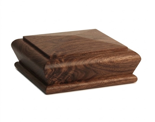 Walnut Pyramid Newel Cap 90mm
