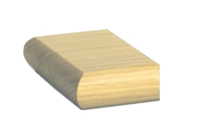 Oak Flat Newel Cap Half 95mm