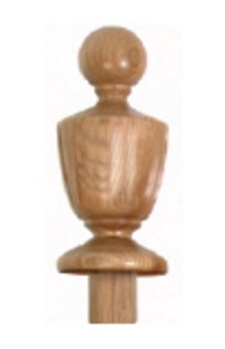 Oak Grecian Newel Cap 120mm