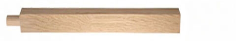 Oak 120mm Square Pegged Newel Post 1.0mtr
