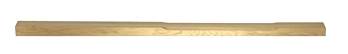 Oak 120mm Complete Stop Chamfer Half Newel Post