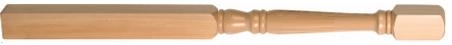 Hemlock Georgian Complete Newel Post 160mm Head