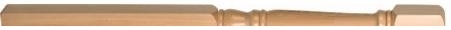 Hemlock Georgian Complete Half Newel Post 160mm Head
