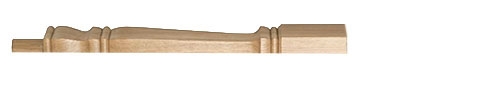 Oak Provincial Newel Half Post 160mm Head