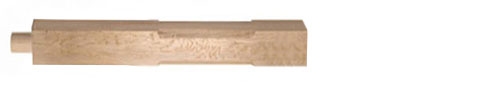 Oak Stop Chamfered Pegged Newel Post
